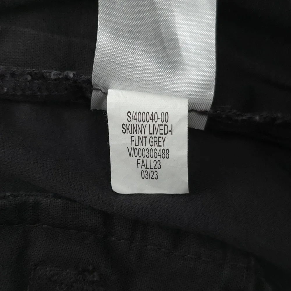 Banana Republic Lived-In Chino Mens Pants 30x30 Flint Gray Skinny Fit